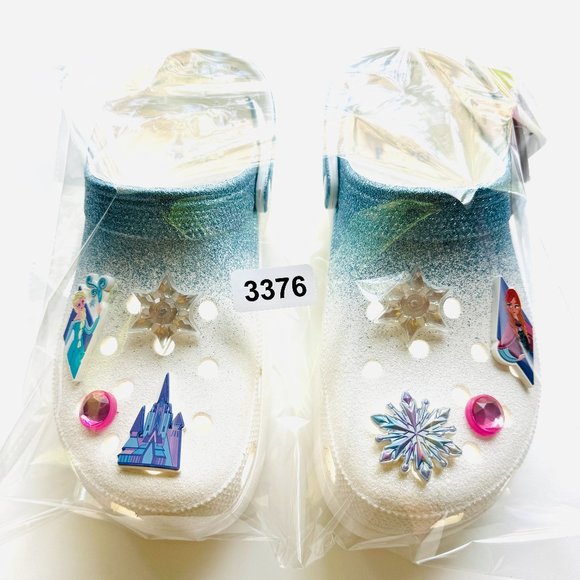 3376 FROZEN CROCS DISNEY PARKS DISNEYLAND DISNEYWORLD - Picture 1 of 13